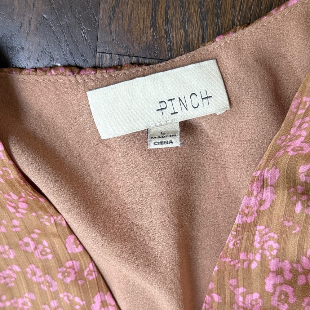 pleated print maxi dress   Large - Picture 6 of 7